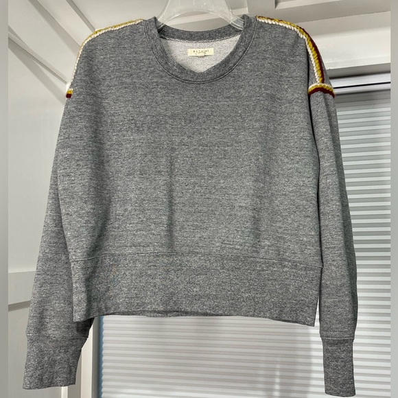 Madewell Tops - Embroidered Trim Sweatshirt